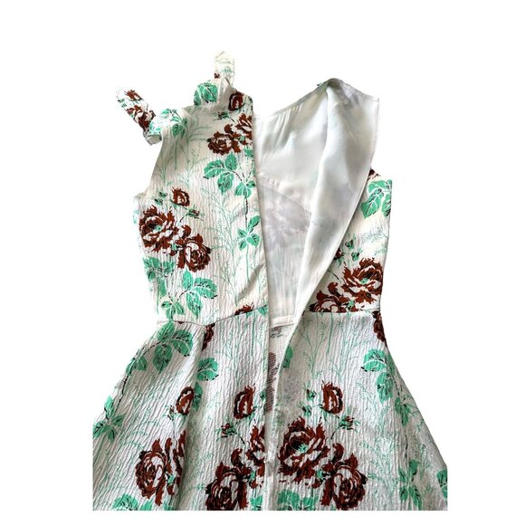 Victoria Beckham SS17 Rose Crepon D‑Ring Mini Dress UK8 US4, NWT - Picture 8 of 16